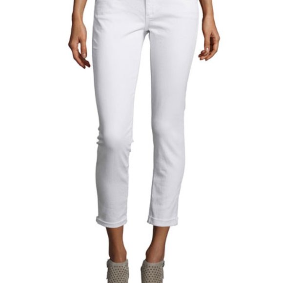 NWT AG Adriano Goldschmied "The Stilt" jeans in white stretch-denim, 24 - Picture 1 of 9